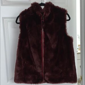 Jcrew fur vest